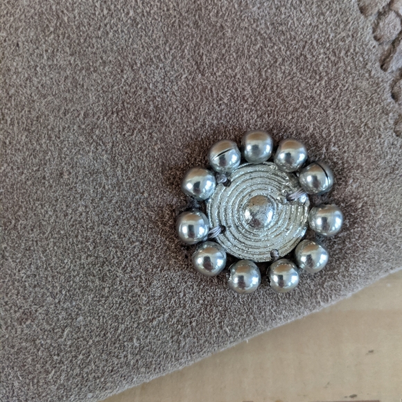 Boho Suede Beaded clutch - Picture 6 of 10